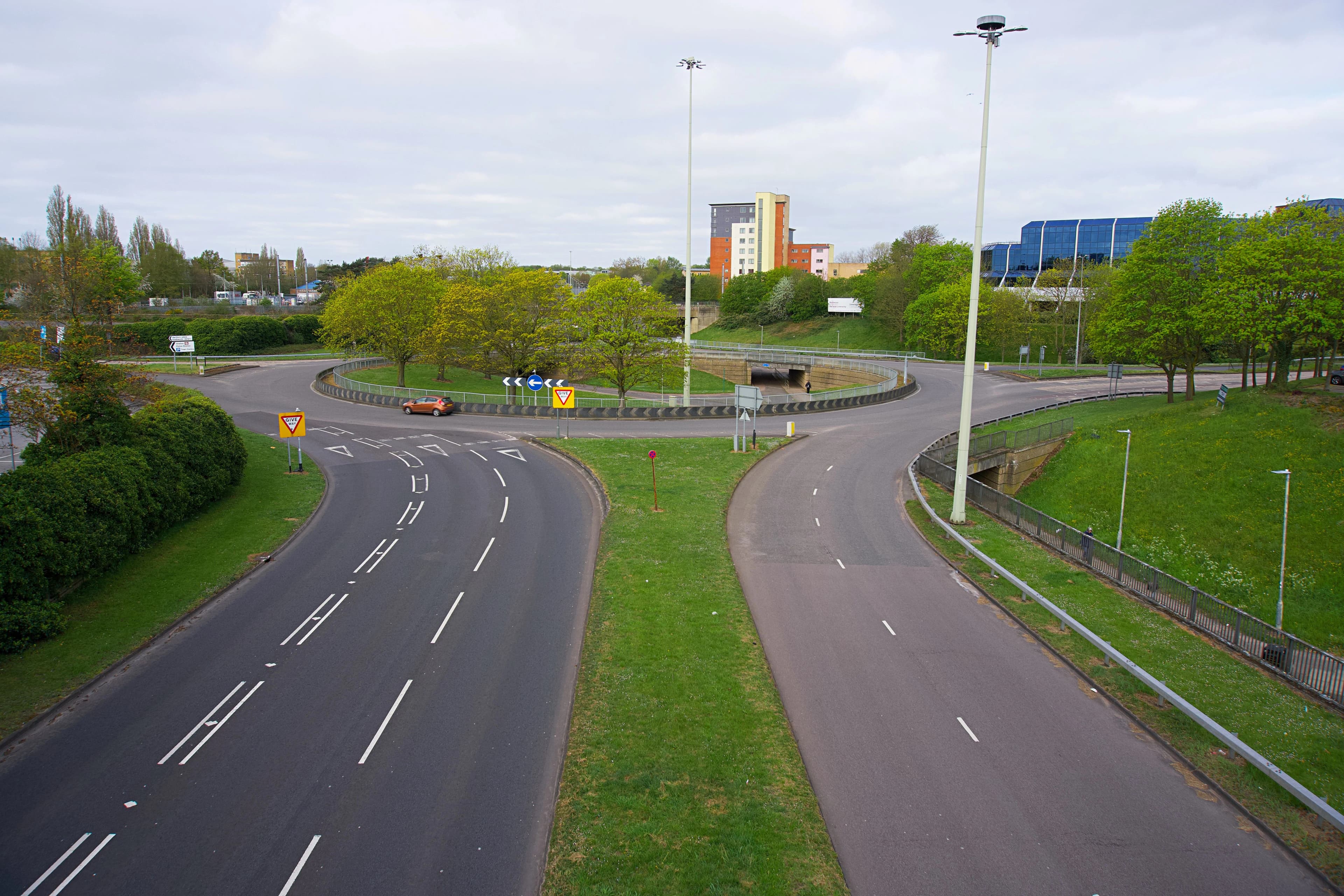 Rotonde in het verkeer